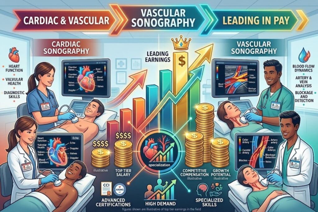 Ultrasound tech specialty salary comparison chart