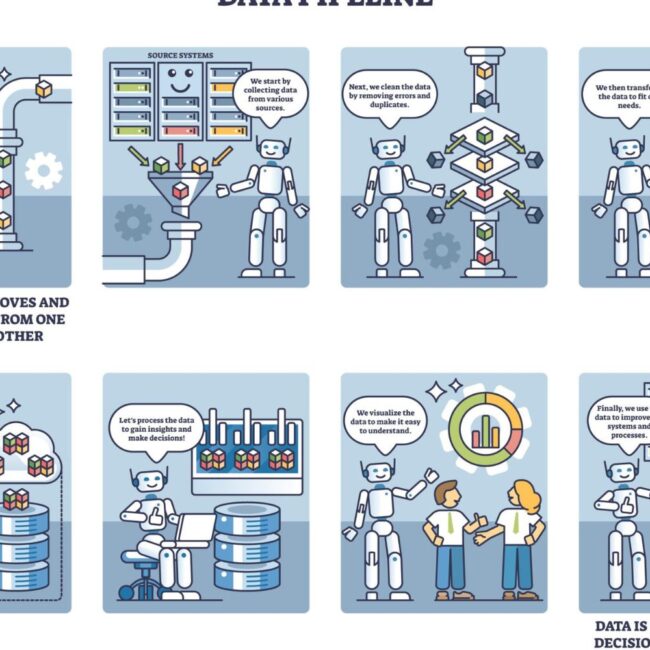 Left side shows inconsistent brand data across platforms; right side shows normalized, consistent information
